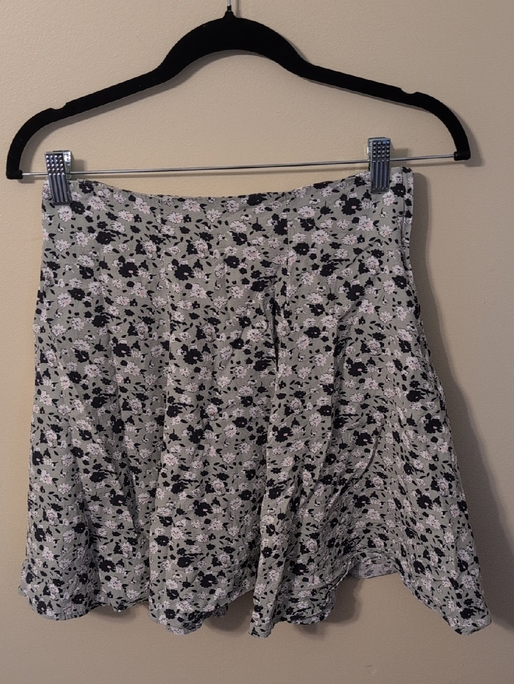 Vintage Floral Skater Skirt Y2k